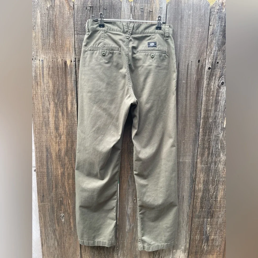 Vans Men's Olive Green Pants Size 28 - Picture 5 of 9